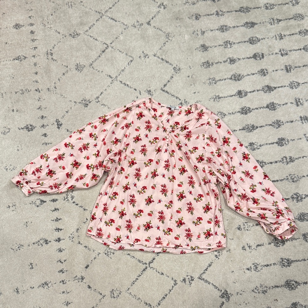 Madewell raglan peasant top in countryside blooms